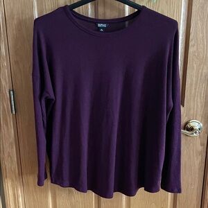 Buffalo David Bitton Women's Deep Burgundy Long Sleeve Lightweight Sweater